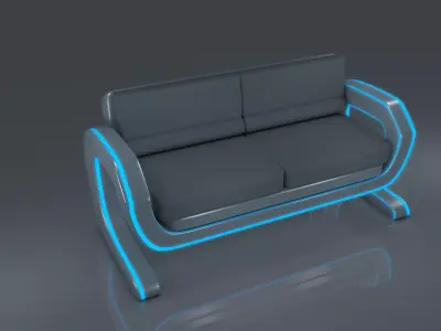 Sci fi Sofa 3D model