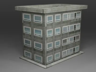 Buildings Pack Low-poly 3D model purchase