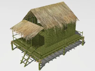 Jungle tree house 3D model
