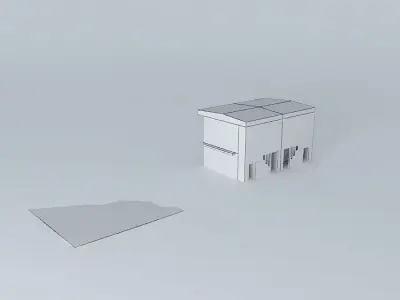Building box with light Free 3D model
