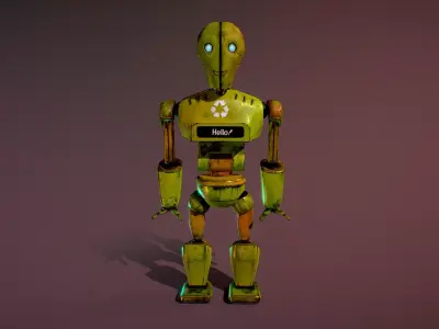 Robo Dump Low-poly 3D model