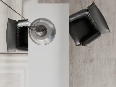Minimalist Apartment scene for Cinema 4D and Corona Renderer 3D model
