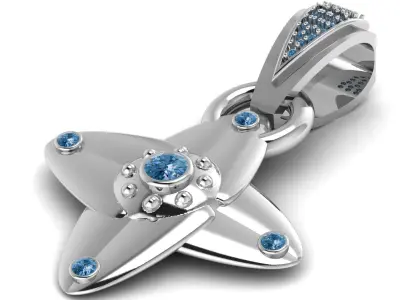 STAR GOLD PENDANT  3D print model