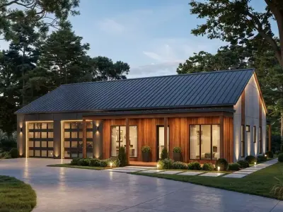 Modern 2 Bed Ground Floor House  Big Garage  Open Living 3D model