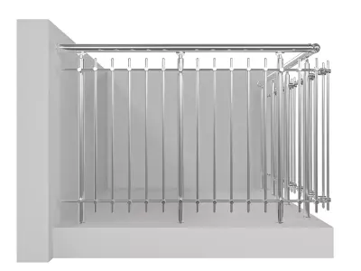 Aluminum Railing System - RS20 3D model