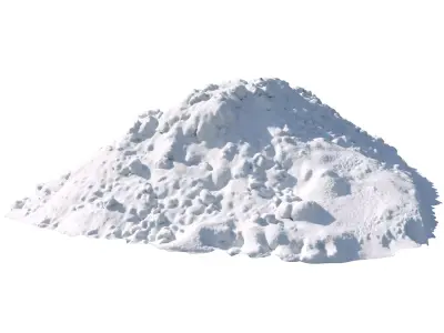 Big Pile of snow 3 2021 Low-poly 3D model