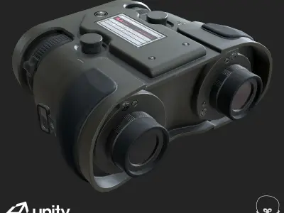 Sci-Fi Binocular PBR Specular Mobile LOD  Low-poly 3D model