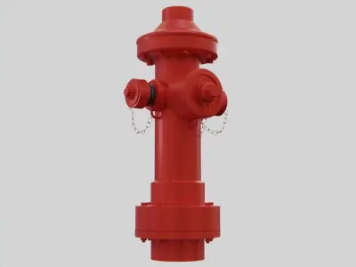Fire Hydrant 18 - Safety and Emergency Equipment Low-poly 3D model