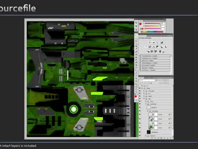 Spaceship Enkar Republic Cannonboat Sirtok Low-poly 3D model