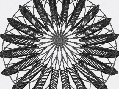 Wonderful architectural complex 3D print model