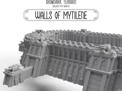 PDF Walls of Mytilene - Base Set by GrimDark Terrain Free 3D print model