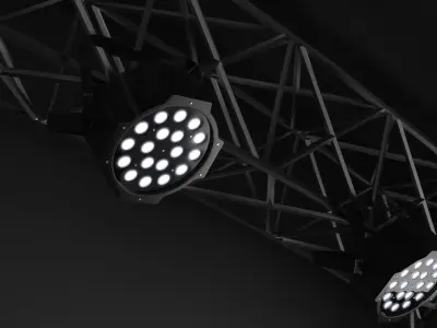 Music Stage Platform with Stairs 3D model