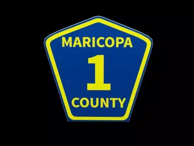 Street Sign County Road Low-poly 3D model