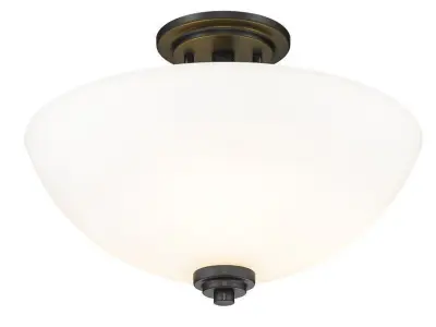 Cardiff Light Simple Bowl Semi Flush Mount Free 3D model