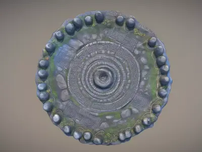 Ancient Terrain Free 3D model