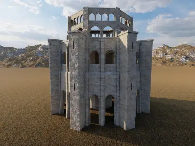 Parthenon-Historical Greek Temple 3D model