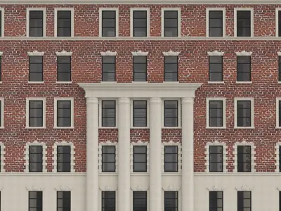 Old brick house 4 from New York 3D model