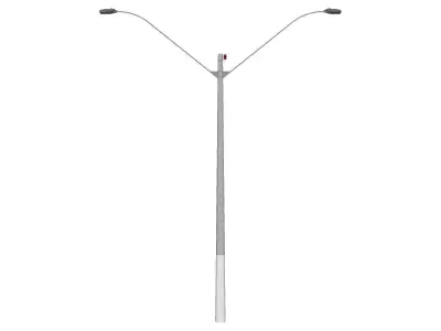 Concrete Lamp Post - Light Pole - Light Post - Street Light 51 3D model