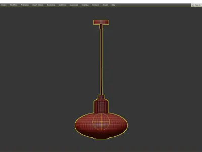 FEN GLASS RETRO 2 Low-poly 3D model