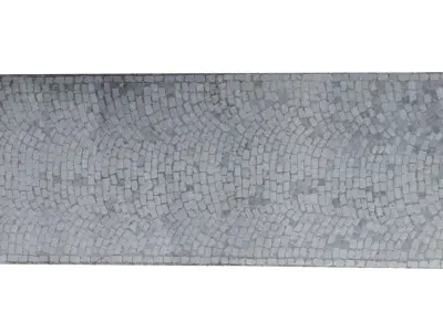 Cobblestone Rock Road Scan Low-poly 3D model