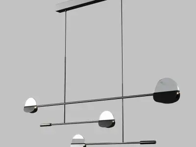 Bolia leaves pendant light Low-poly 3D model