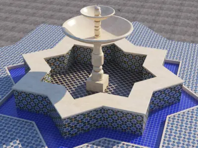 Traditional Moroccan Fountain  3D model