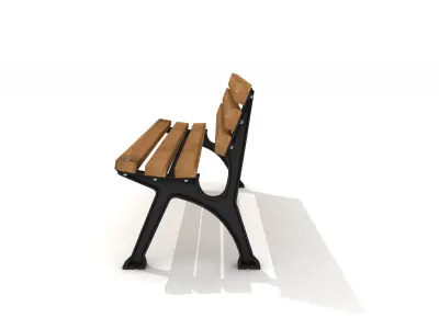 3D Wood Casting Bench 14 3D model