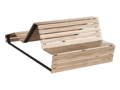 Park benches 3D model