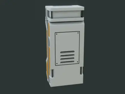 Sci-Fi Computer - Game Ready - PBR Low-poly 3D model buy
