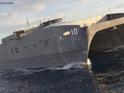  USNS Apalachicola EPF 13 Aluminum Fast Transport Simplified 