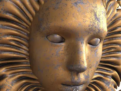 Nymph Wall Fountain-Water Feature 3D model