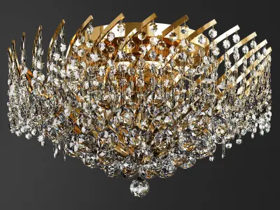 Chandelier Karolina Low-poly 3D model
