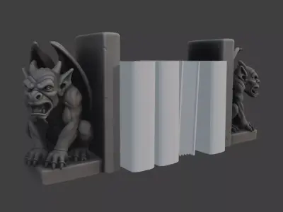 GARGOYLES BOOKENDS 3D print model