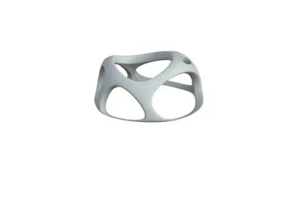 SciFi Cube Object No 49375 Low Poly Shape Low-poly 3D model