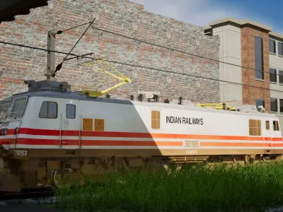 Indian Railway WAP-5 3D Pack Low-poly 3D model