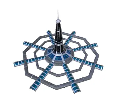 Millennium Gate - Star Trek Low-poly 3D model