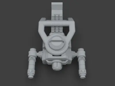 Sci-Fi Drone - 5 - Untextured 3D model