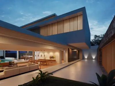 House 6 -mk27 - Exterior-Marcio Kogan 3D model