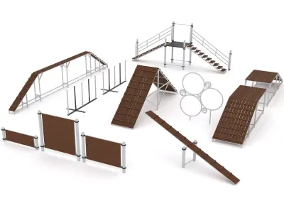 Equipment for dog training grounds 3D model