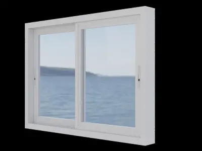 White Window 3D model purchase