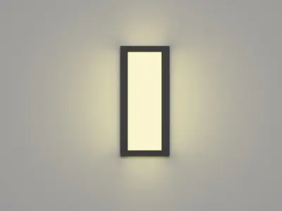 Outdoor lamp Low-poly 3D model