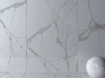 Wall Tiles Museum Glacier White Set 160x320 Set 3 Texture