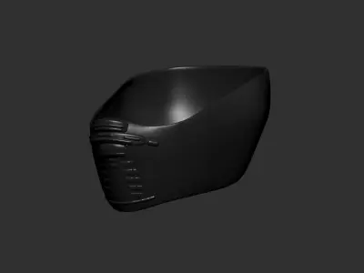 helmet high poly sculpt 3d printable  3D model 136