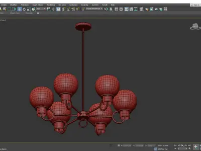 ASCHER CHANDELIER Low-poly 3D model