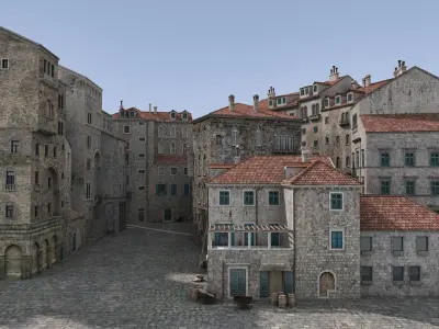 Old Town 05 3D model
