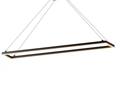 Piazza LED Rectangle Pendant 30 and 48 by Kuzco Lighting  3D model