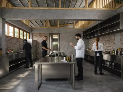 Semi-Industrial Rural Kitchen - 3D Model and DWG 3D model