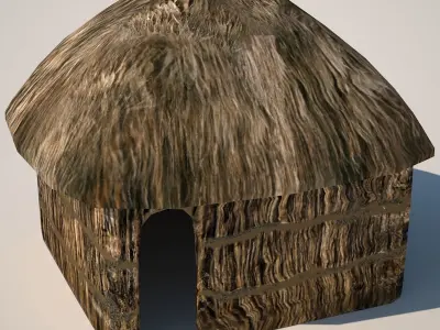 Hut four 3D model