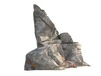 Cliff rock v11 Low-poly 3D model
