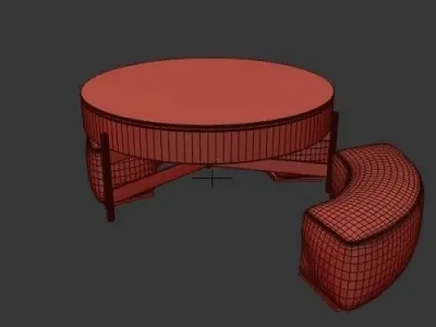 Coffee Table Round  3D model
